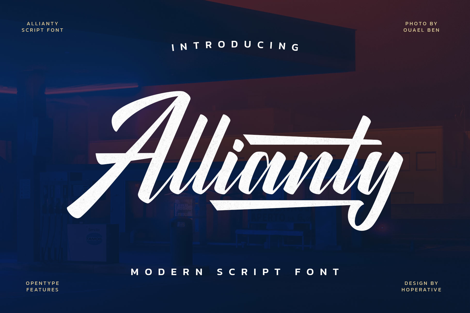 Preview and download Allianty font