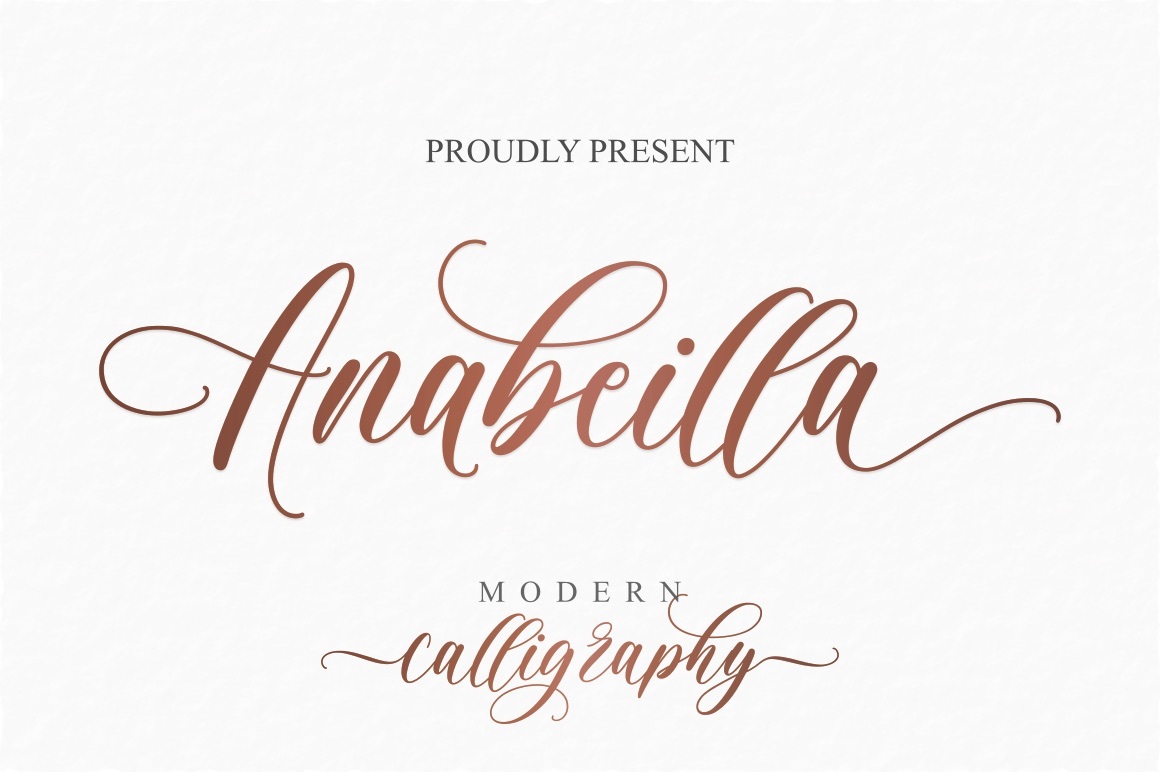 Preview and download Anabeilla font
