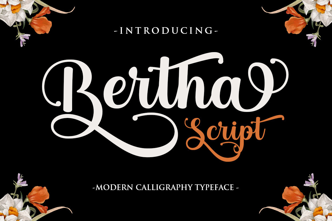 Preview and download Bertha Script font