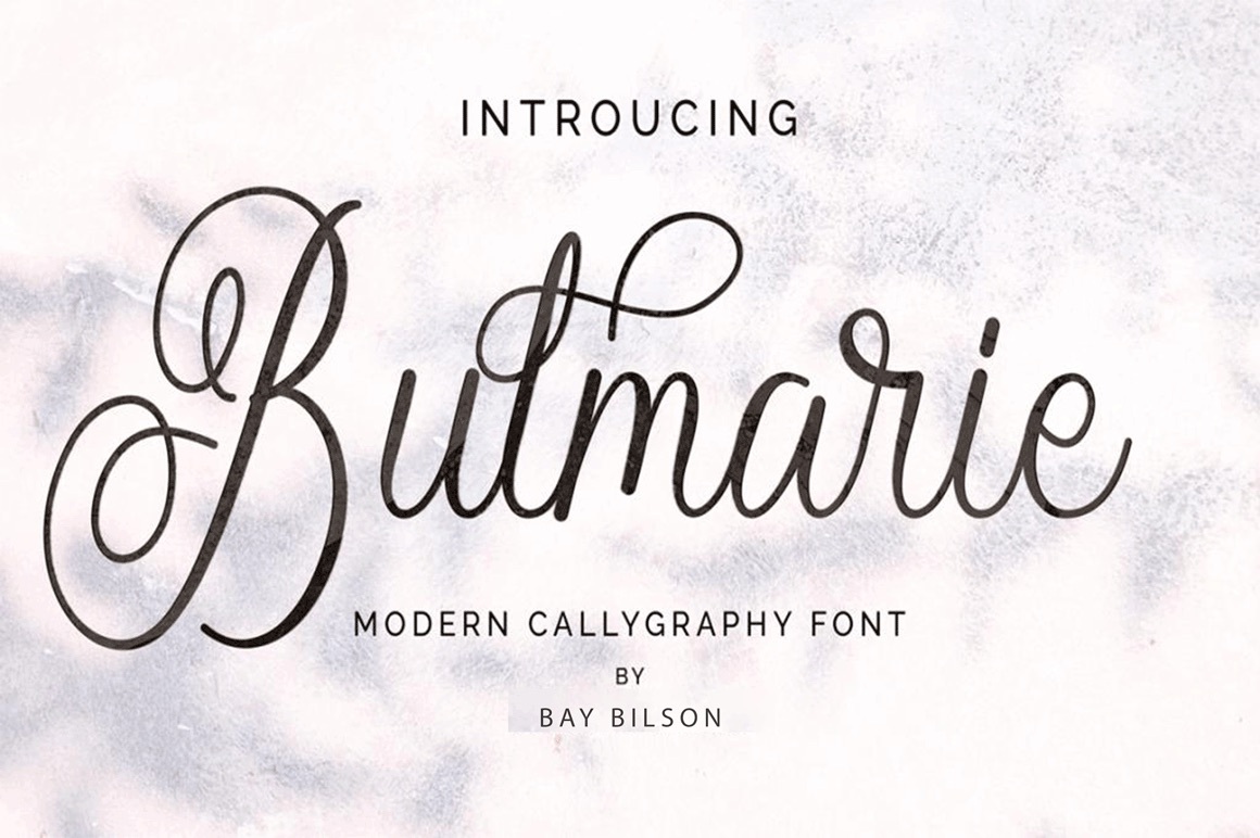 Preview and download Bulmarie Script font