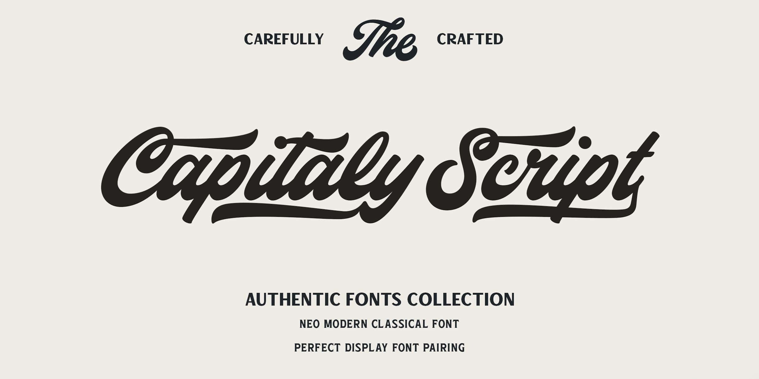 Preview and download Capitaly Script font
