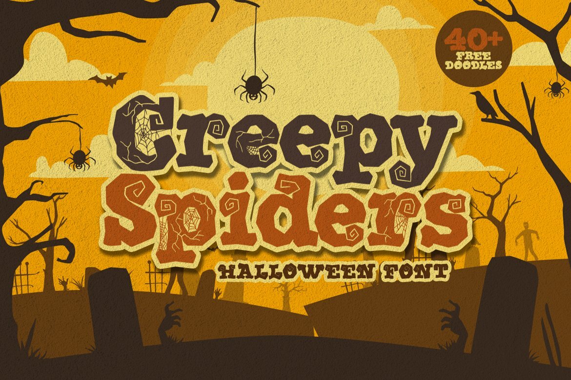 Preview and download Creepy Spiders font