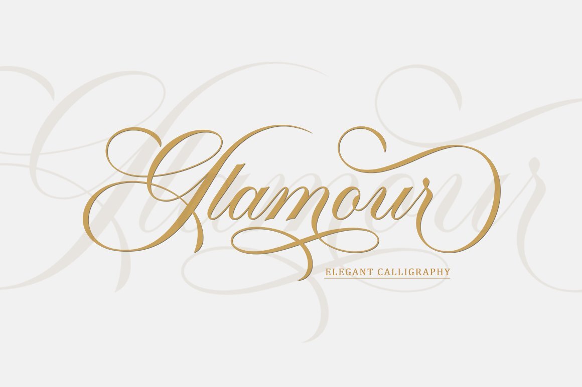 Preview and download Glamour font