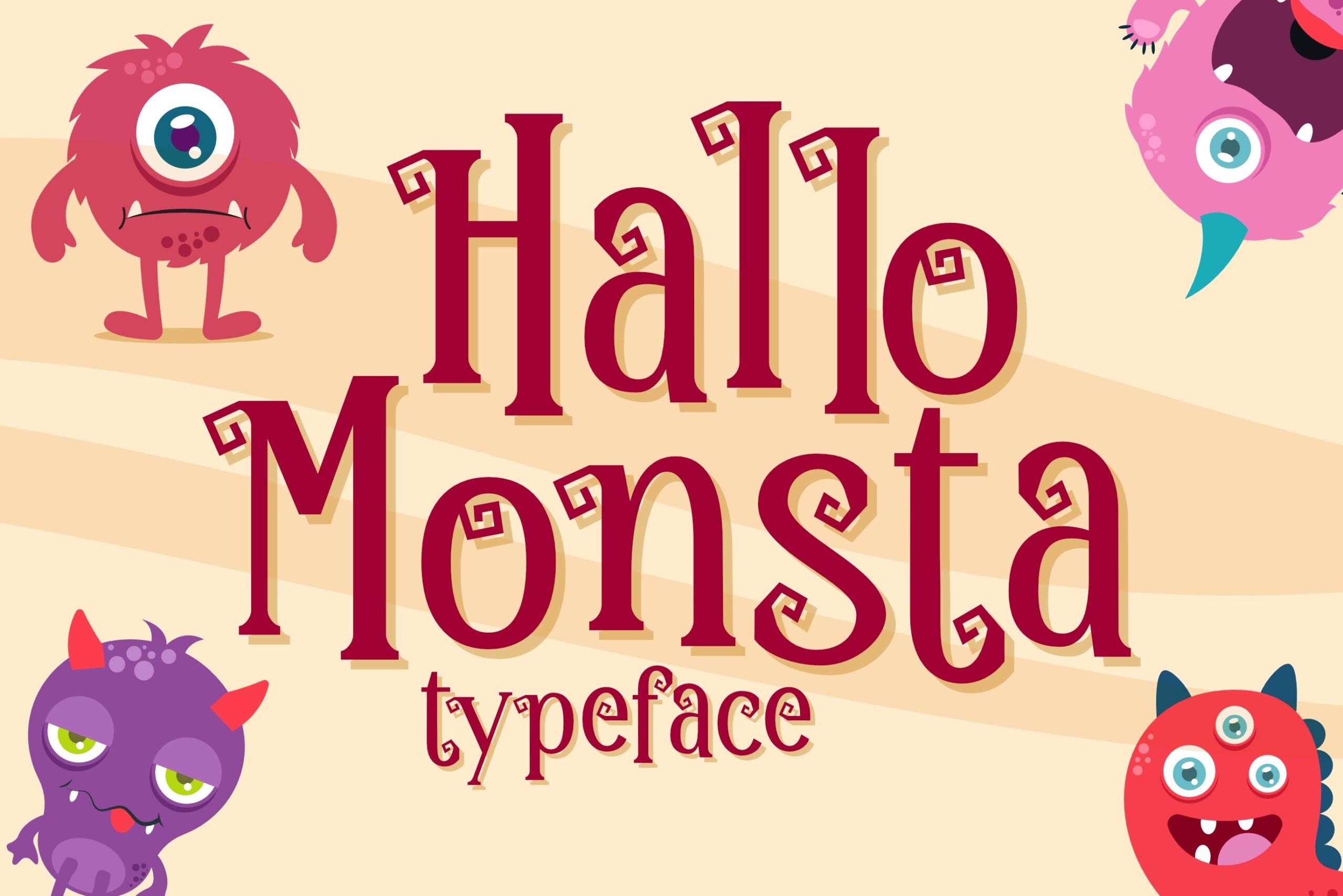 Preview and download Hello Monster font