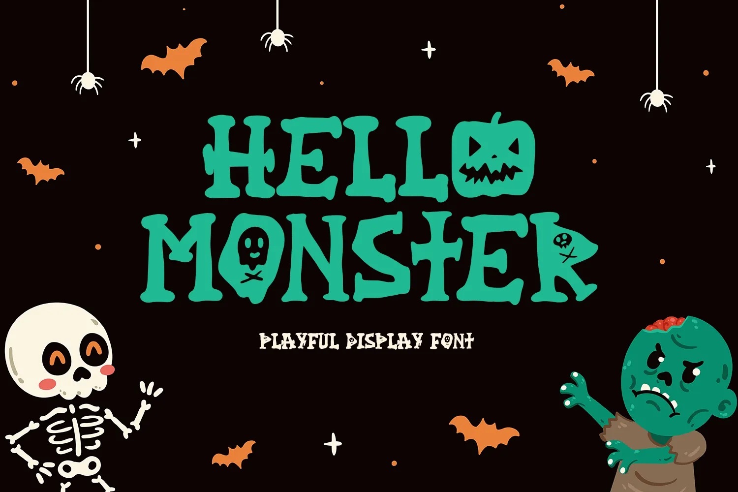 Preview and download Hallo Monsta font