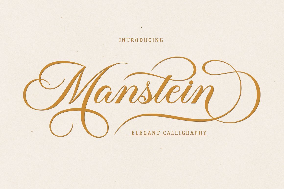Preview and download Manstein font