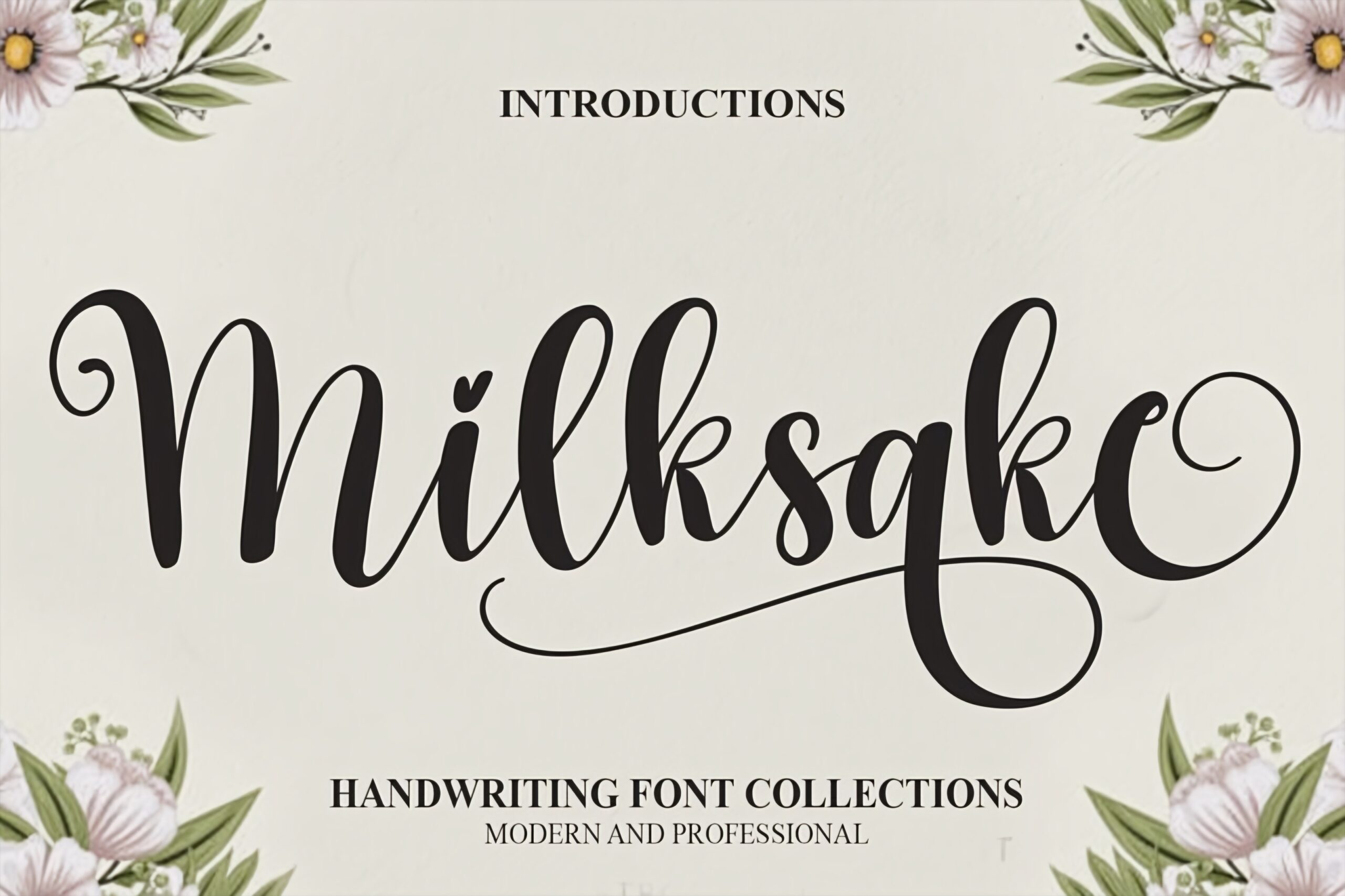 Preview and download Milksake font