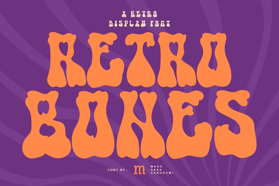 Preview and download Retro Bones font