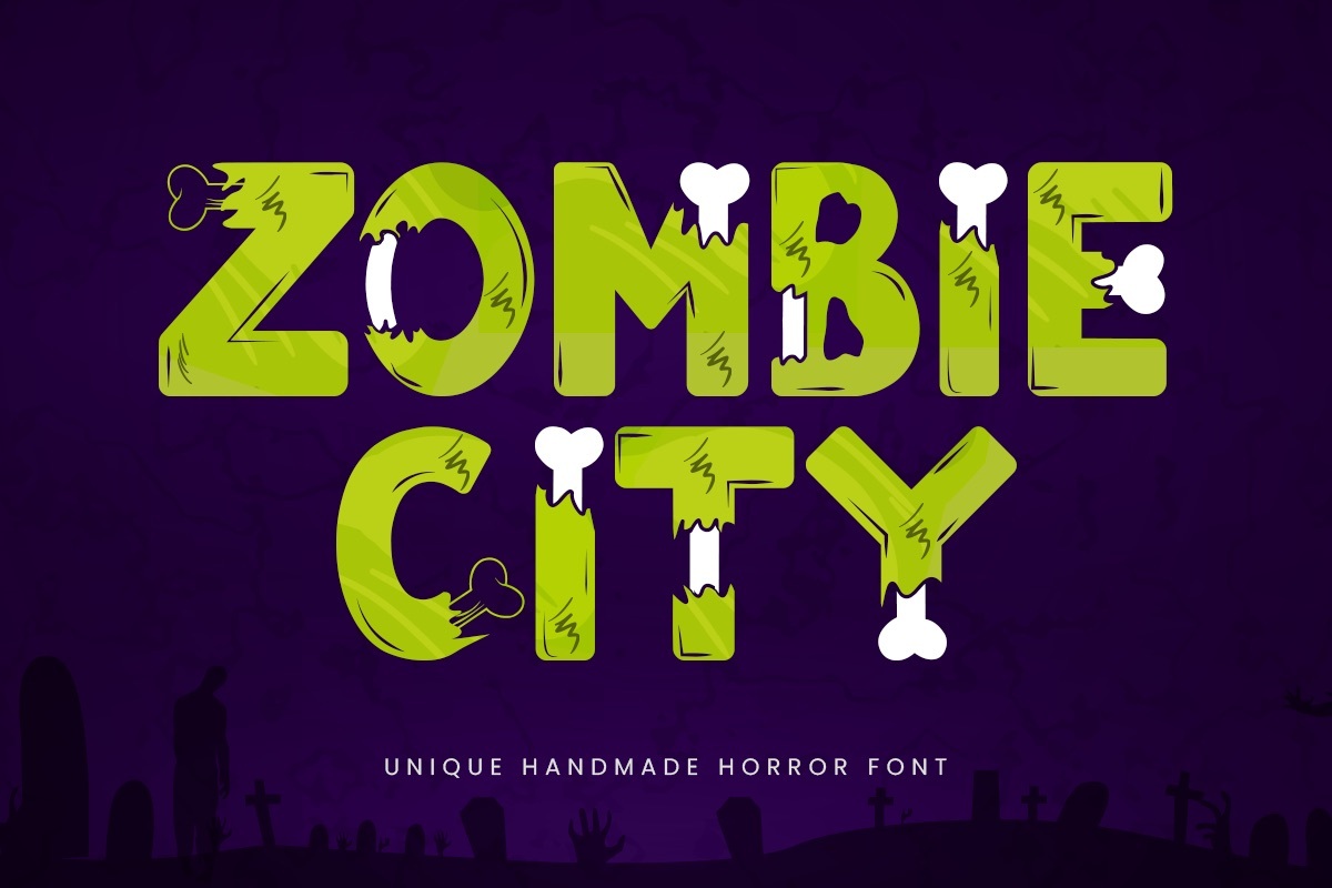 Preview and download Zombie City font