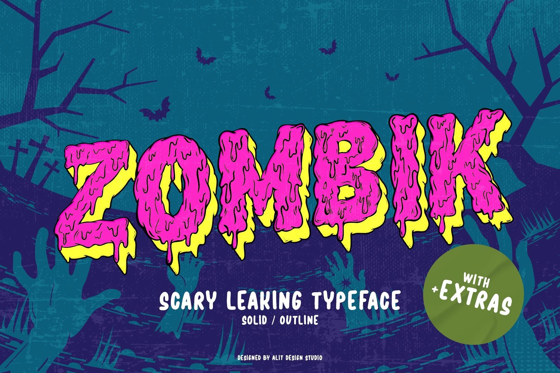 Preview and download Zombik font