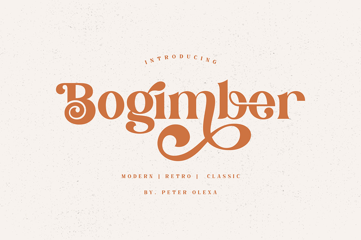 Preview and download Bogimber font