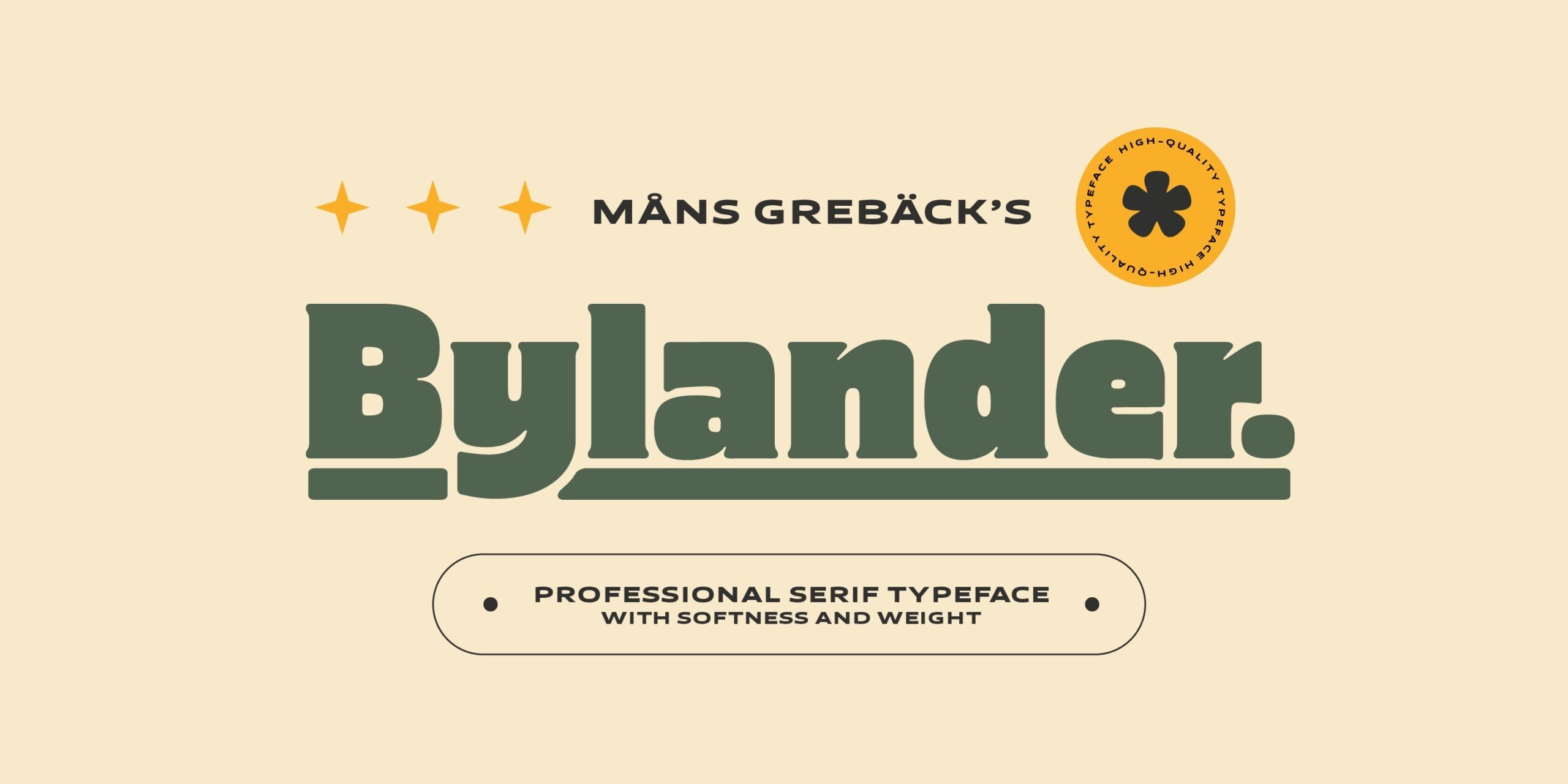 Preview and download Bylander font