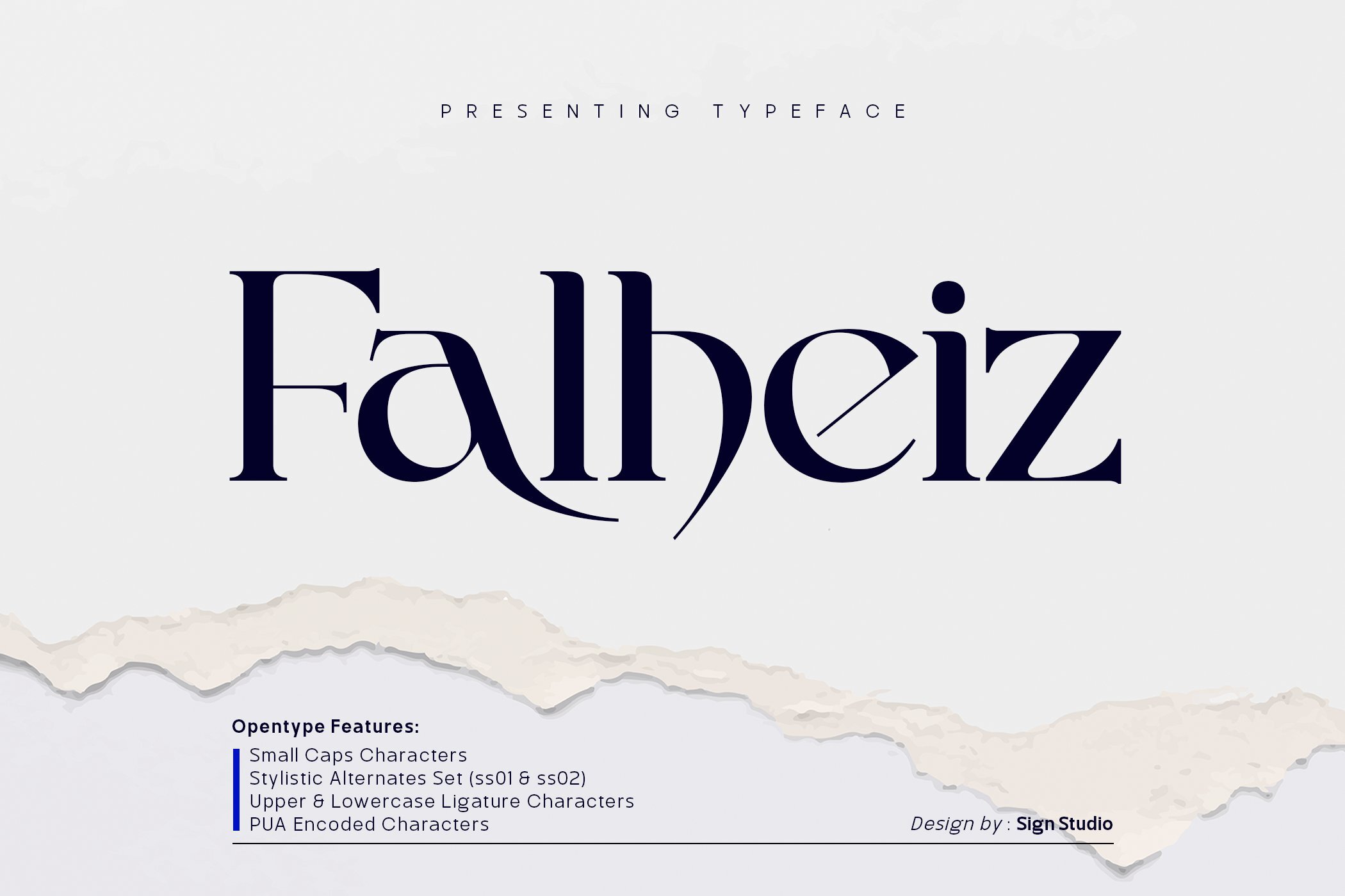 Preview and download Falheiz font