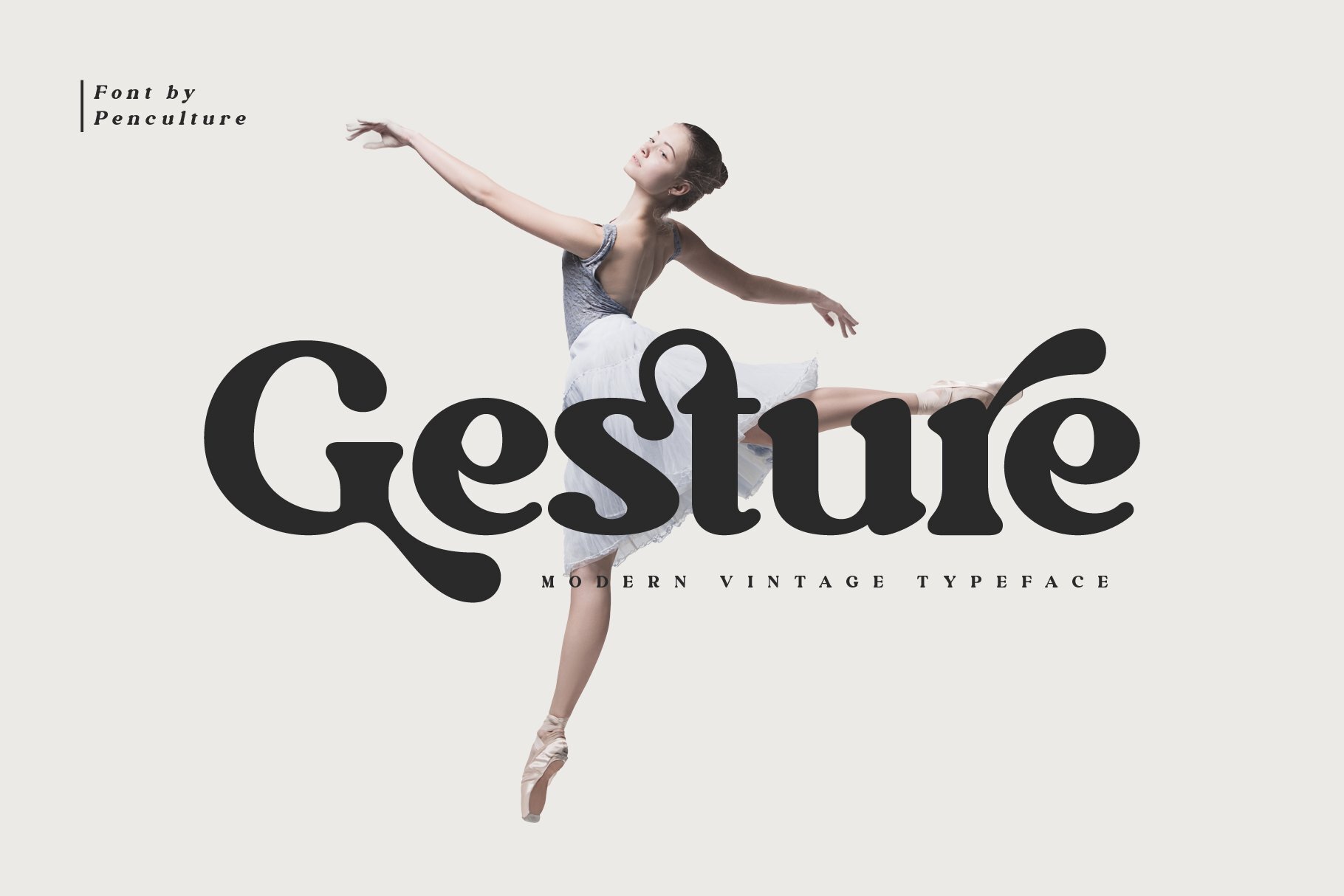 Preview and download Gesture font