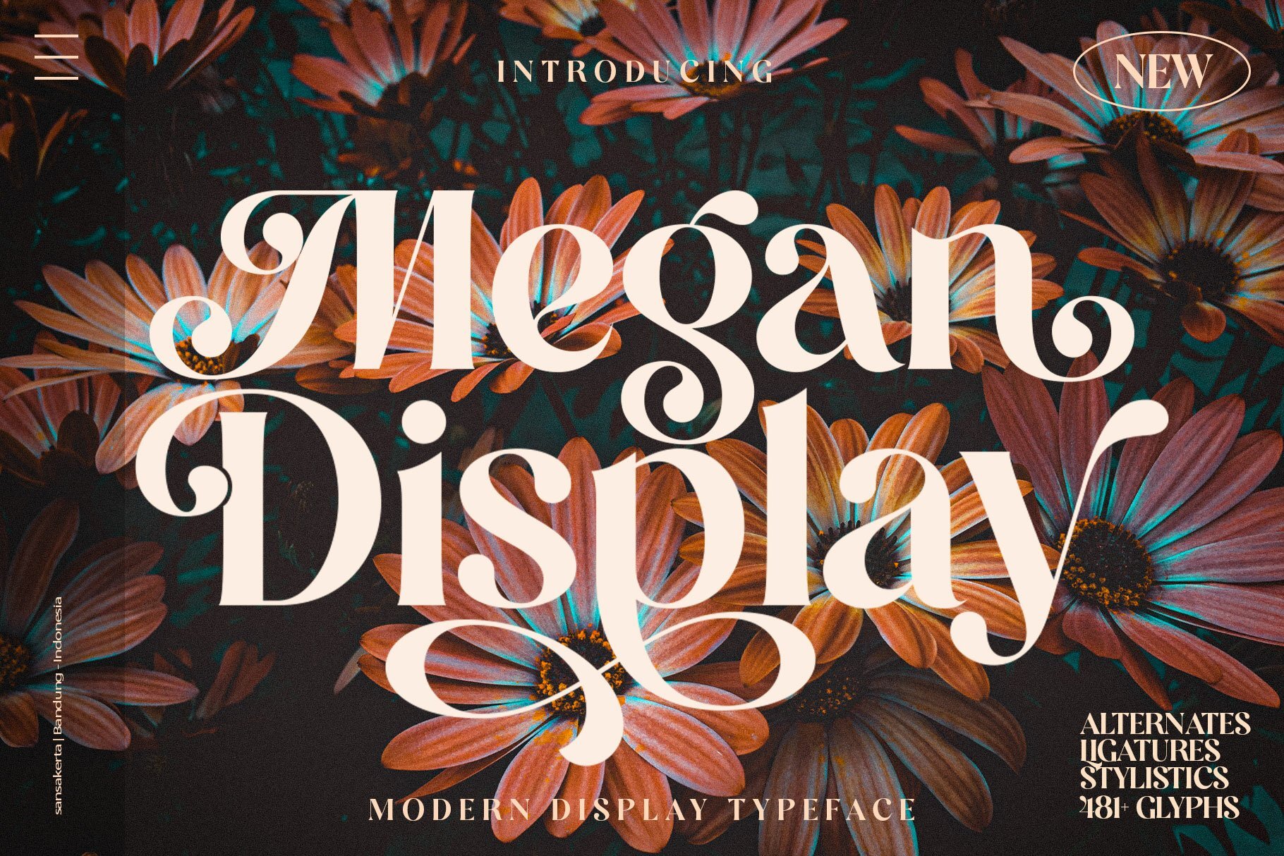 Preview and download Megan font