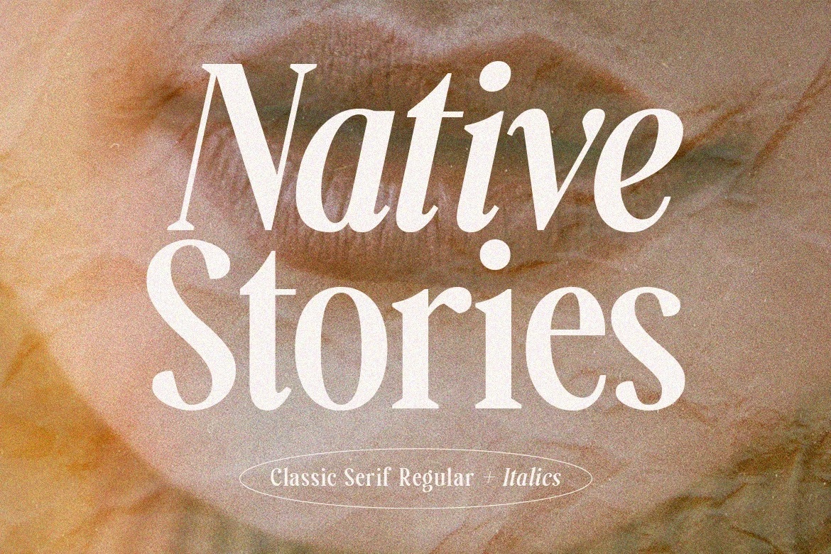 Preview and download Native Stories font