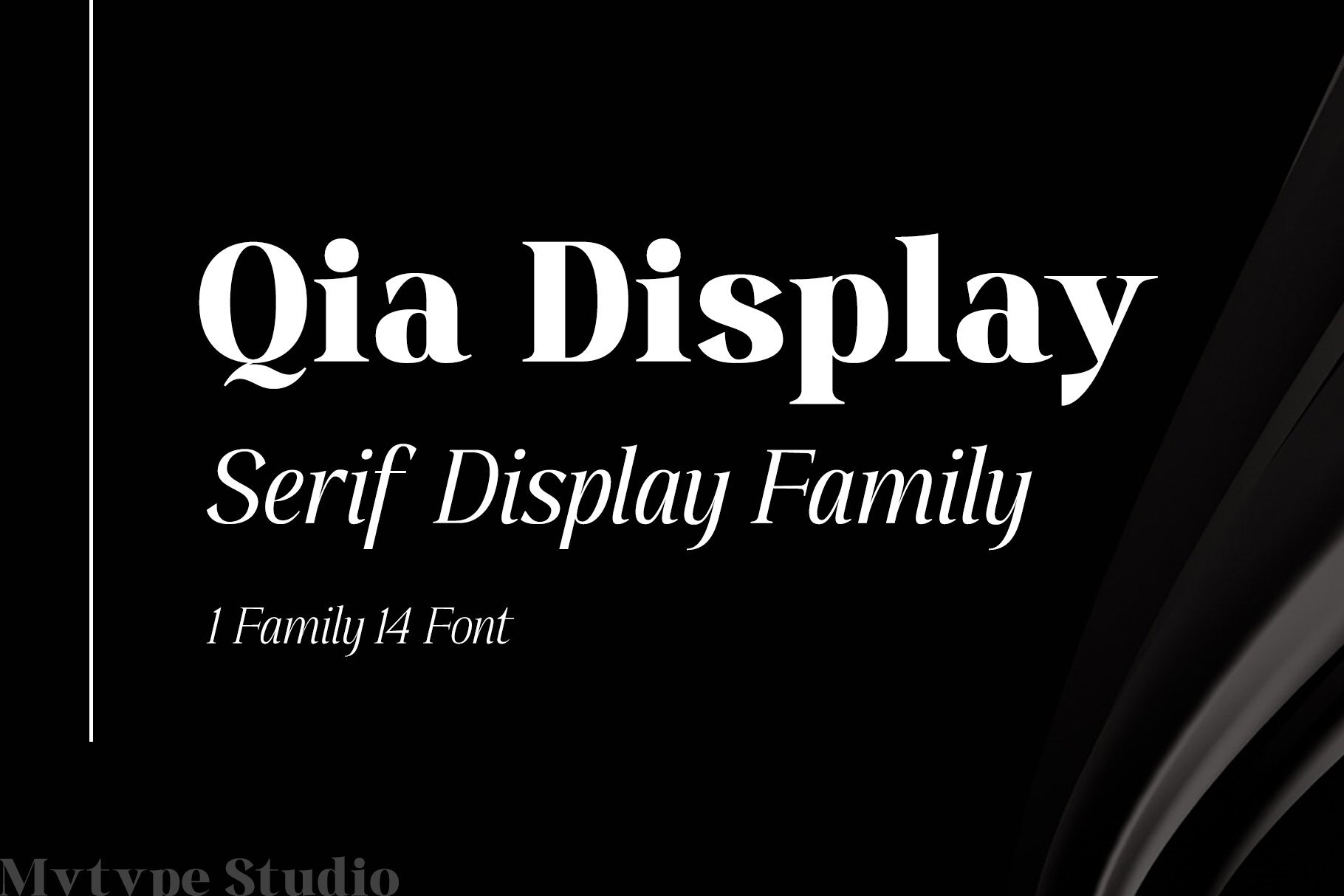 Preview and download Qia Display font