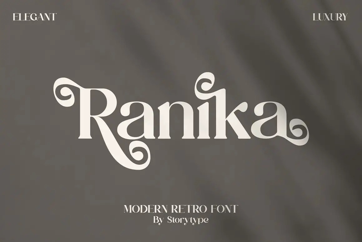 Preview and download Ranika font