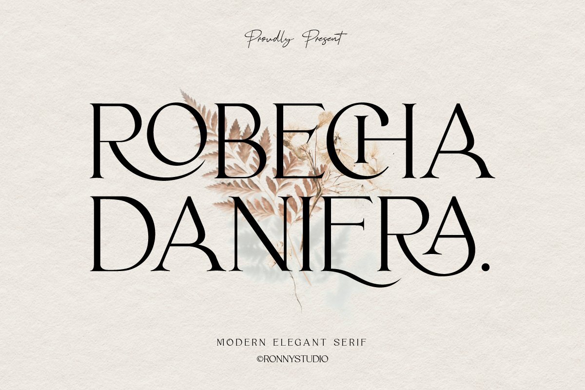 Preview and download Robecha Daniera font